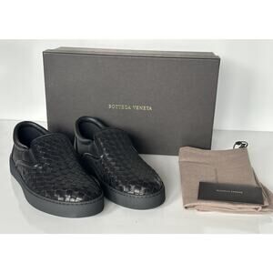Bottega Veneta Intrecciato Calf Napa Black Shoes 5 US (38 Euro) 190809 NIB $710